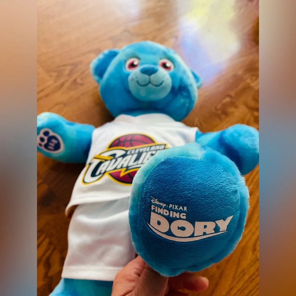 Disney Pixar finding Dory build a bear , blue , with official bab NBA clothes
